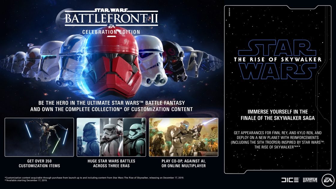 Star Wars Battlefront 2 : Édition Célébration, prix et infos - Breakflip